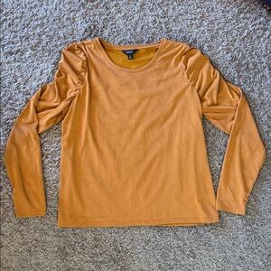 Simply Vera Vera Wang Mustard Long Sleeve Top